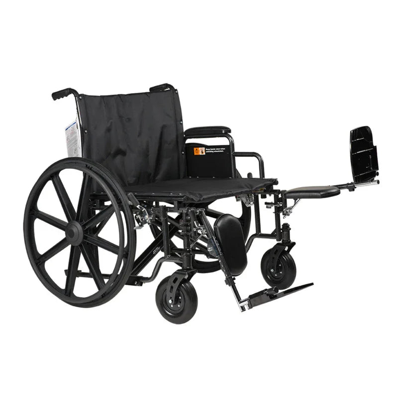 Bari+Max HD Bariatric Wheelchair with Elevating Leg Rest