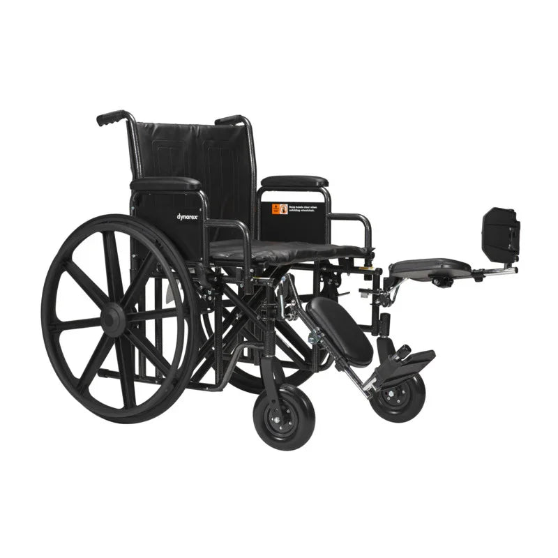 Bari+Max Bariatric Wheelchair with Elevating Leg Rest
