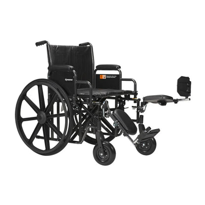 Bari+Max Bariatric Wheelchair with Elevating Leg Rest