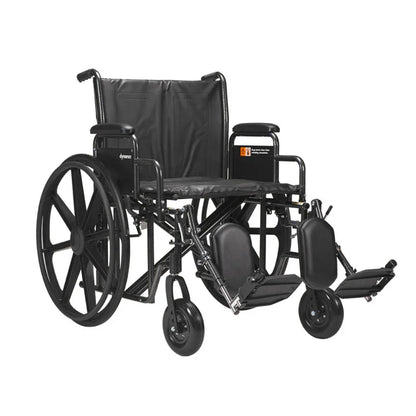 Bari+Max Bariatric Wheelchair with Elevating Leg Rest