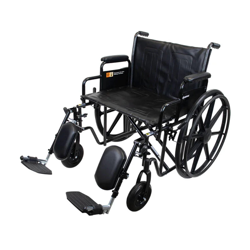 Bari+Max Bariatric Wheelchair with Elevating Leg Rest