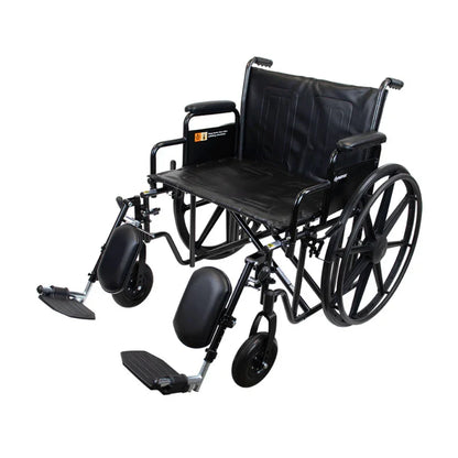 Bari+Max Bariatric Wheelchair with Elevating Leg Rest