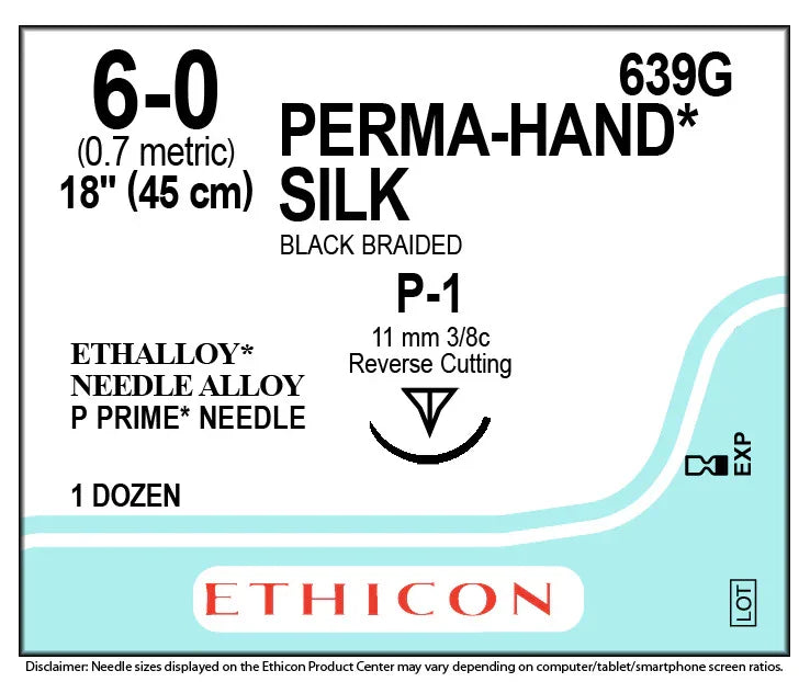 PERMAHAND Silk Suture with Reverse Cutting