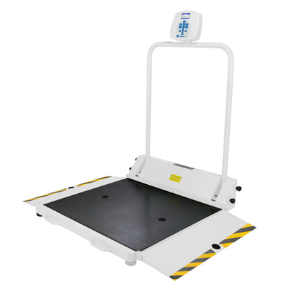Digital Wheelchair Scale with Large Platform and Dual Ramps