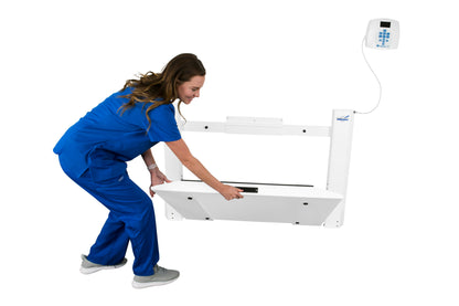 Wall-Mounted Antimicrobial Fold-up Wheelchair Scale