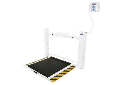 Wall-Mounted Antimicrobial Fold-up Wheelchair Scale
