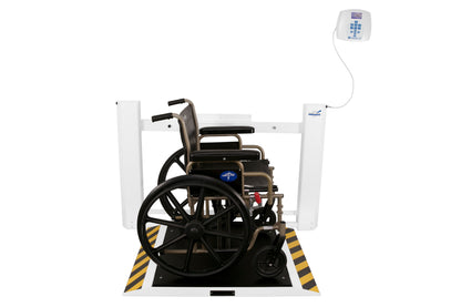 Wall-Mounted Antimicrobial Fold-up Wheelchair Scale