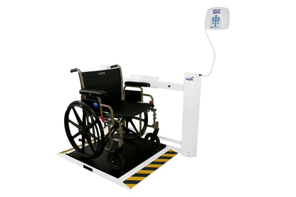 Wall-Mounted Antimicrobial Fold-up Wheelchair Scale