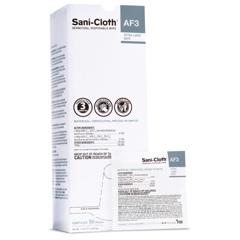 Sani-Cloth® AF3 Germicidal Disposable Wipe