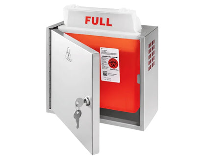 Stainless Steel Sharps Container Cabinet