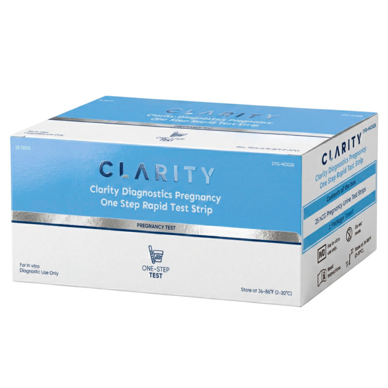 Clarity Rapid Pregnancy hCg Testing Strips