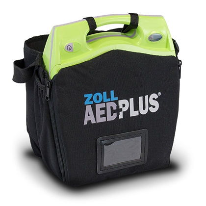 AED Plus Defibrillator with Professional Cover and CPR-D Pads: Real CPR Help, Automatic Shock Delivery