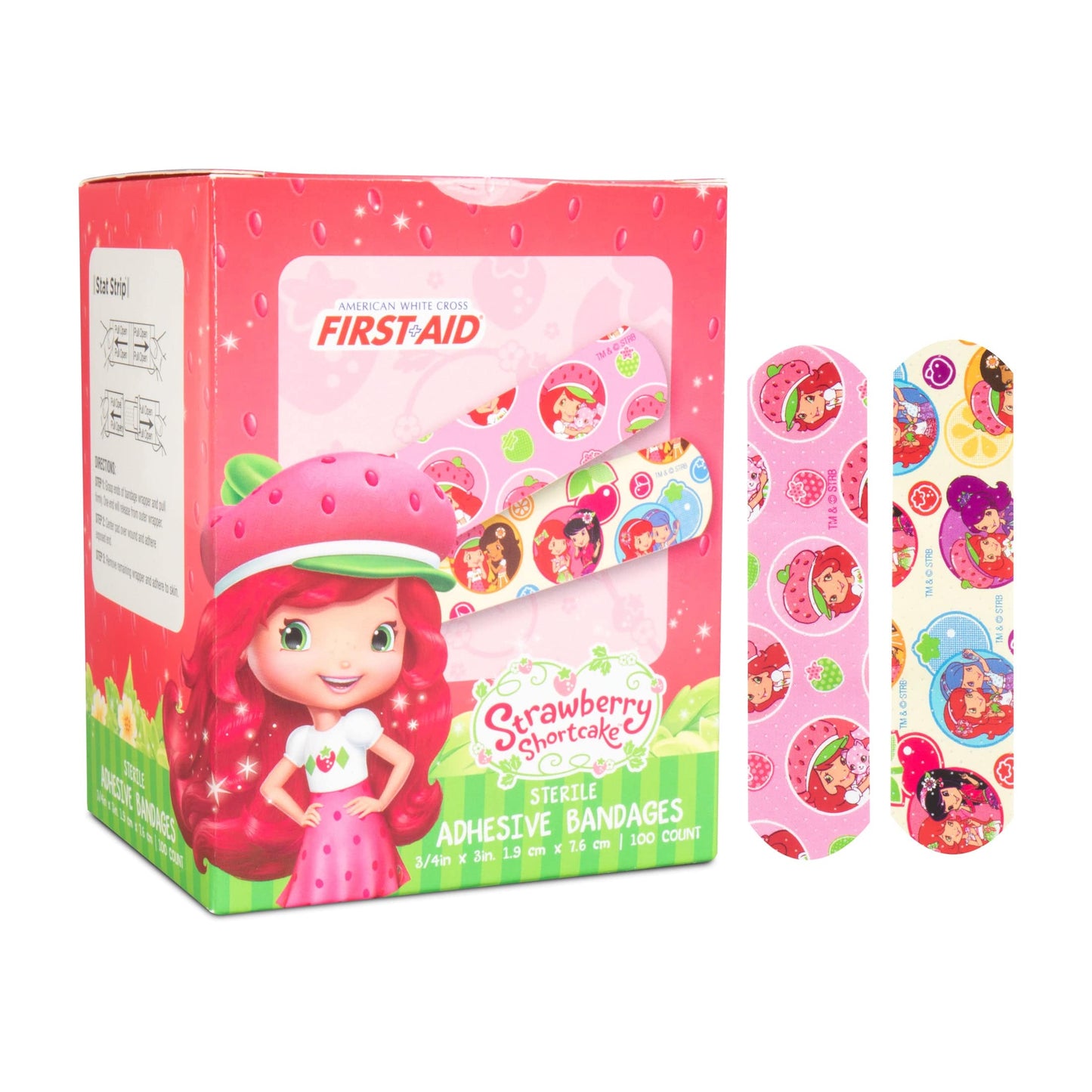 Strawberry Shortcake Adhesive Bandages 3/4" x 3"