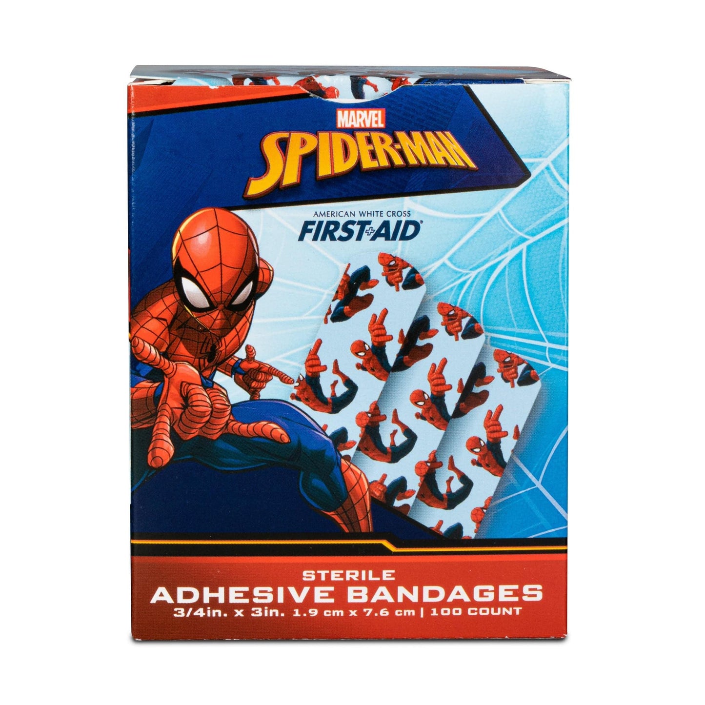 Spiderman Adhesive Bandages 3/4" x 3"