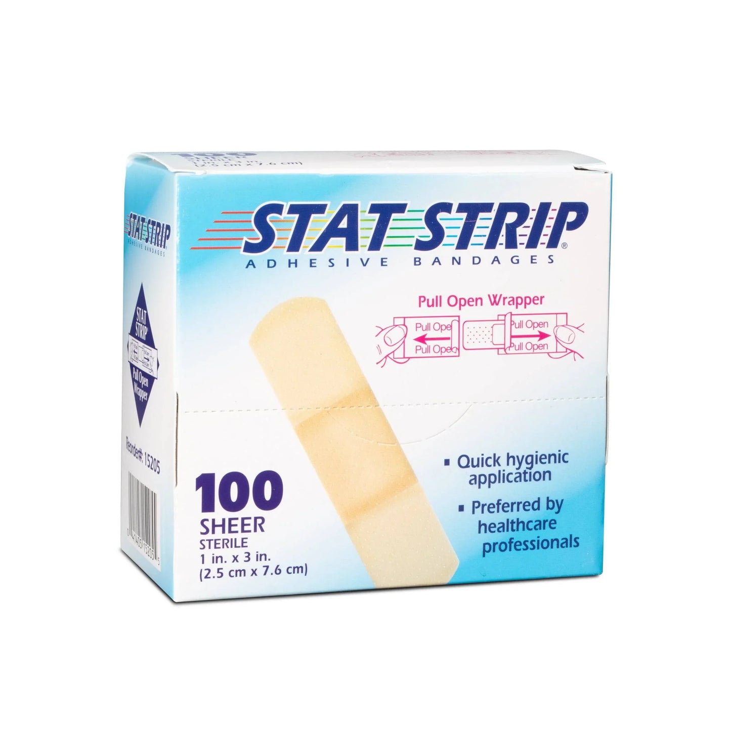 Sheer Stat Strip Adhesive Bandages 1" x 3"