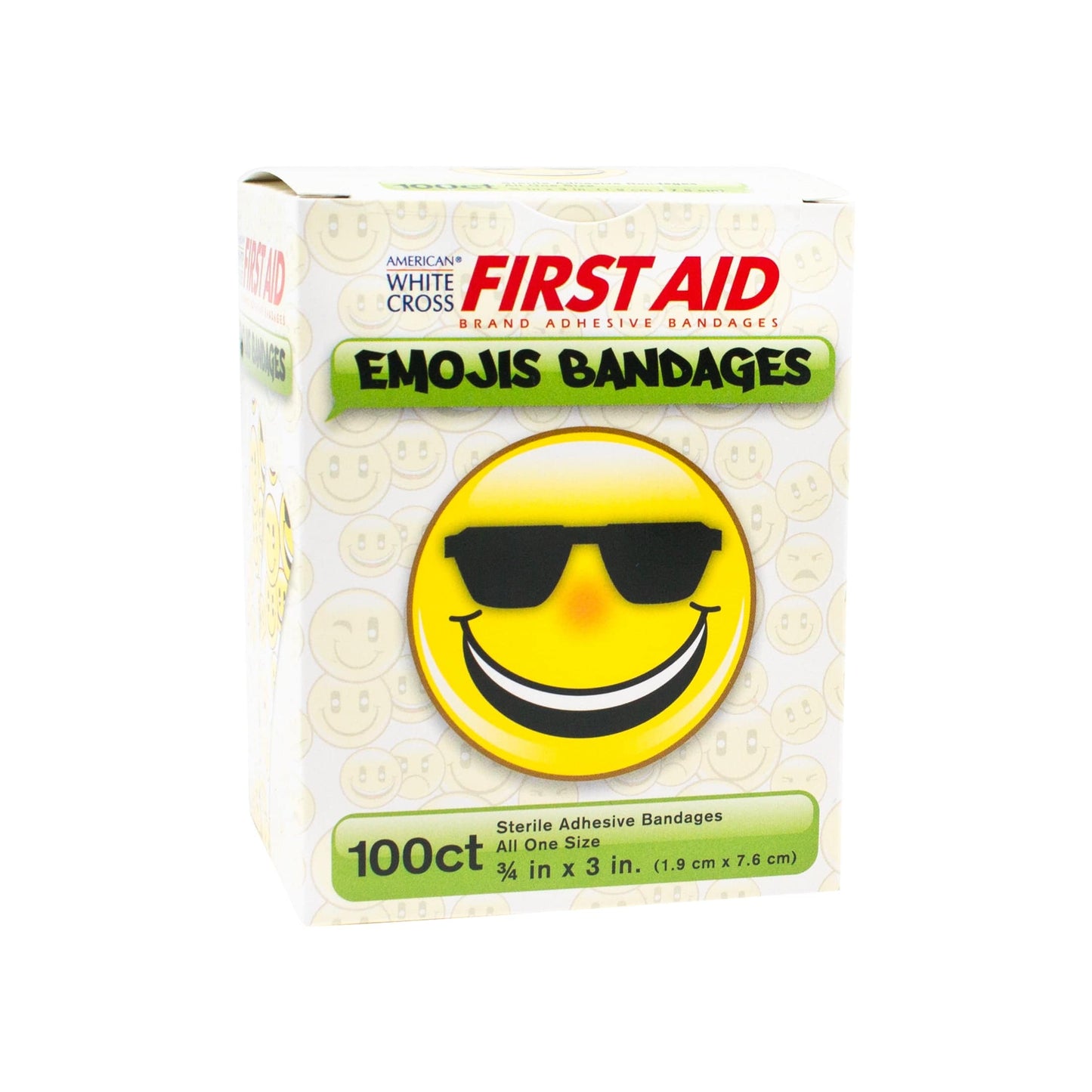 Dukal Emoji Adhesive Bandages 3/4" x 3"