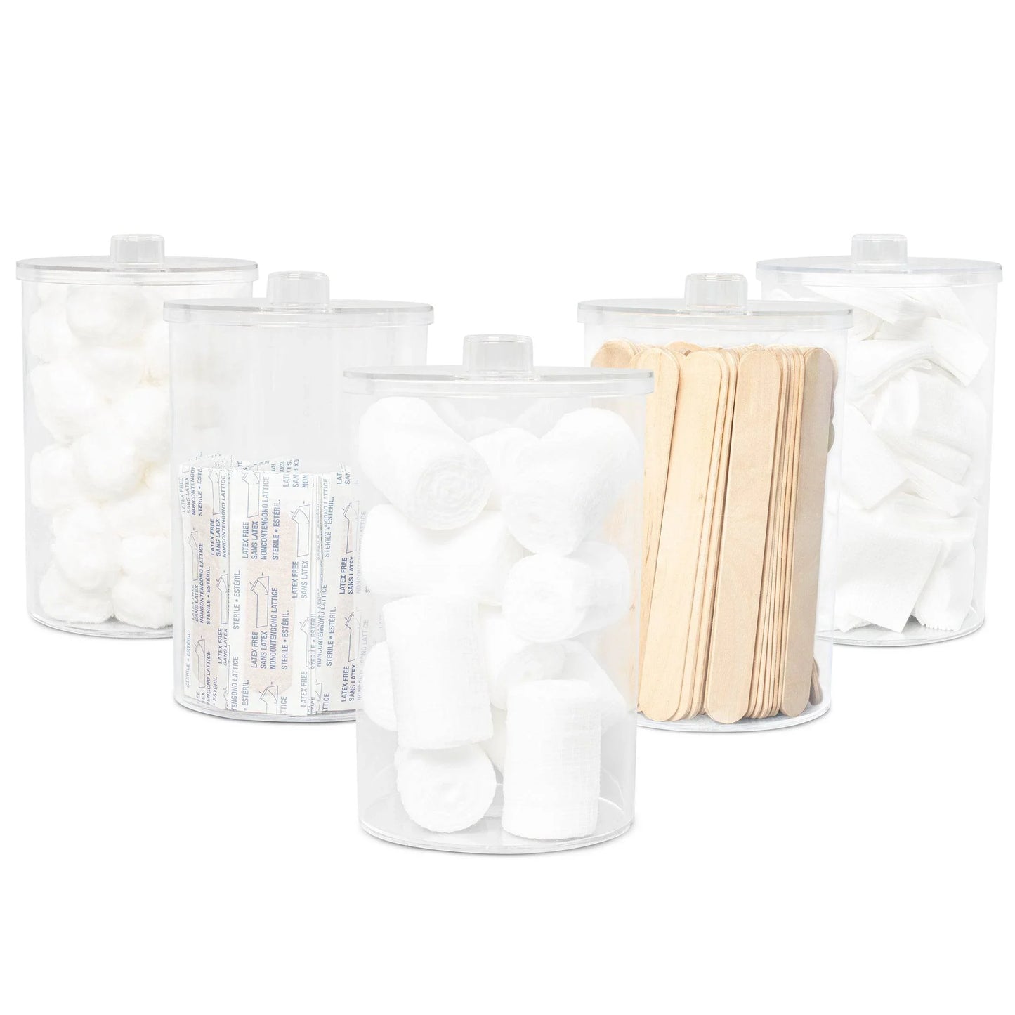 Clear Plastic Sundry Jars