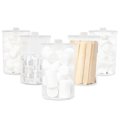 Clear Plastic Sundry Jars