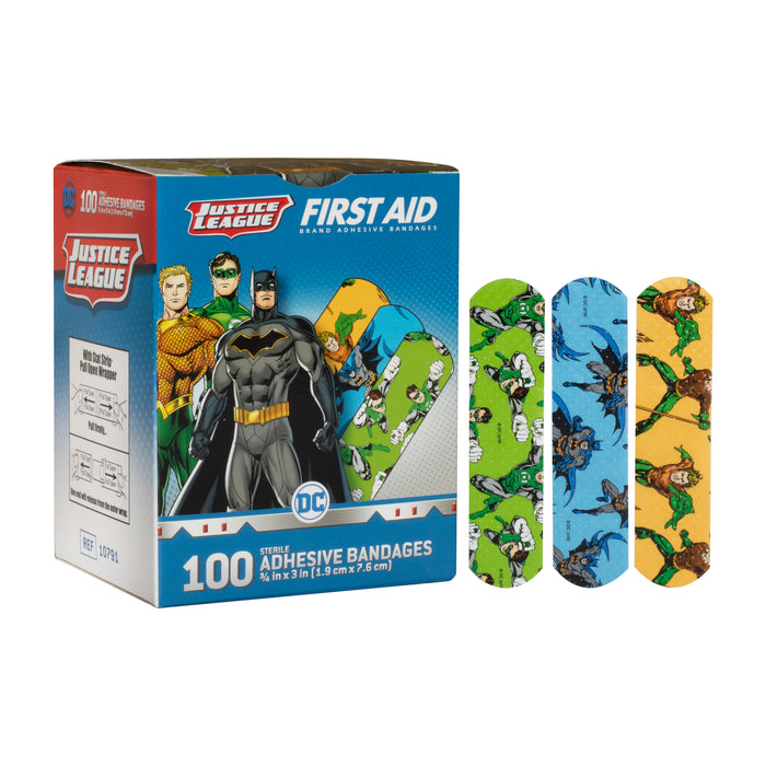 Justice League Adhesive Bandages 3/4" x 3"