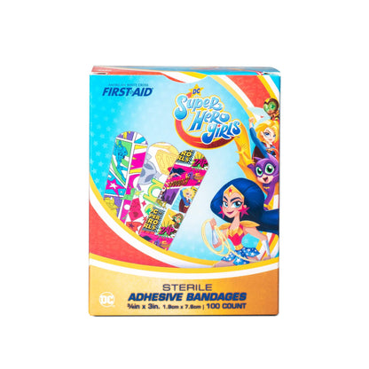 Super Girls Adhesive Bandages 3/4" x 3"