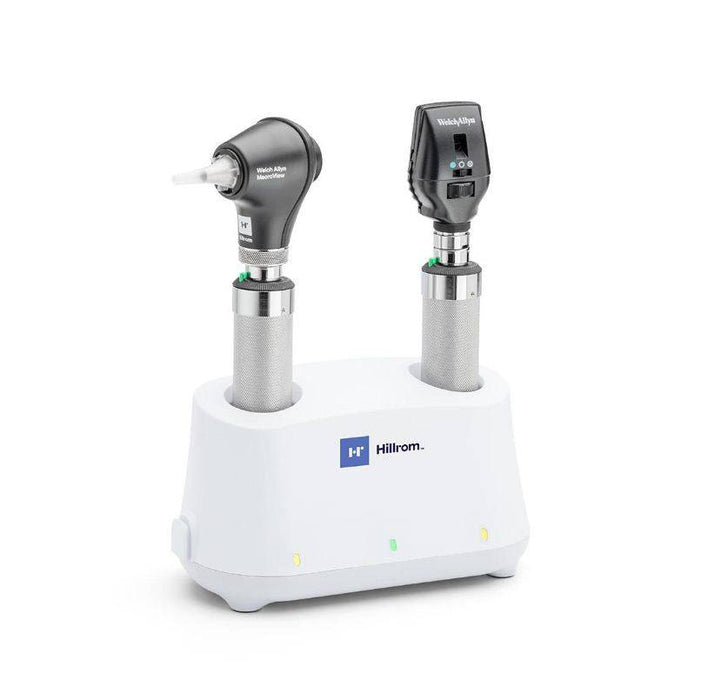 3.5 V Diagnostic Set: Coaxial LED Ophthalmoscope, MacroView Basic LED Otoscope, Multiple Handle and Charging Options