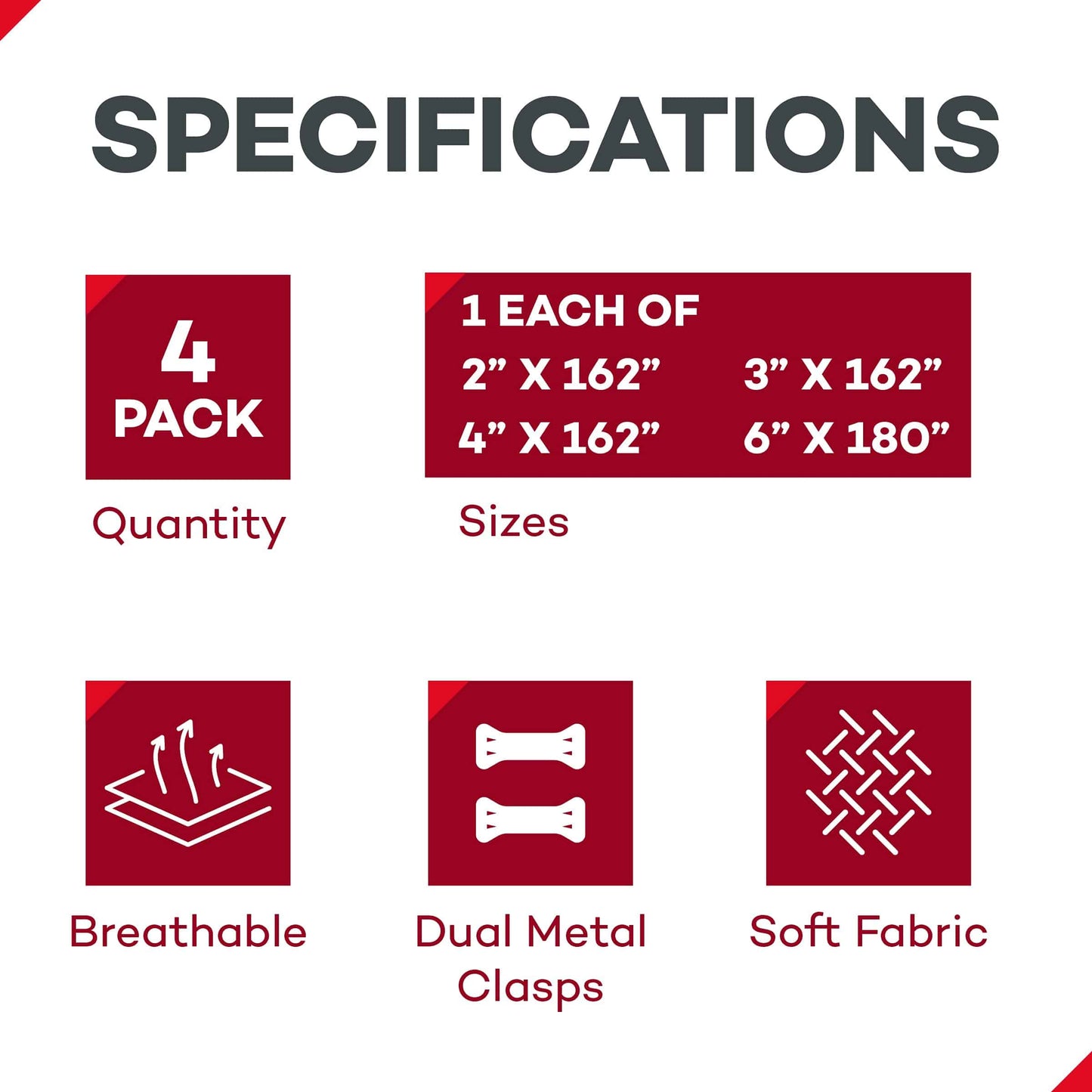 Elastic Bandages with Clip Closure