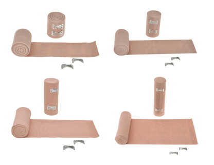 Elastic Bandages with Clip Closure